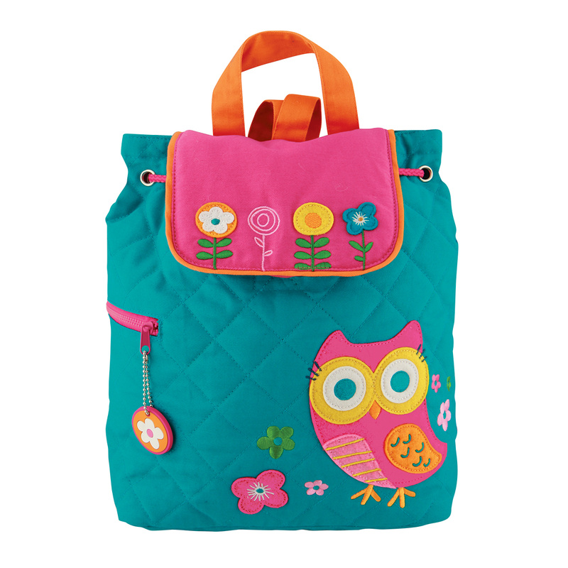 Stephen Joseph Quilted Owl Backpack for Girls